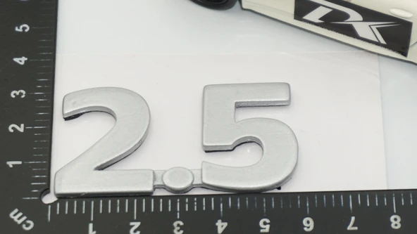 DK Tuning 2.5 Gri ABS Bagaj Yazı Logo Arma Jaguar İle Uyumlu - Resim 2