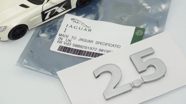 DK Tuning 2.5 Gri ABS Bagaj Yazı Logo Arma Jaguar İle Uyumlu - Resim 5