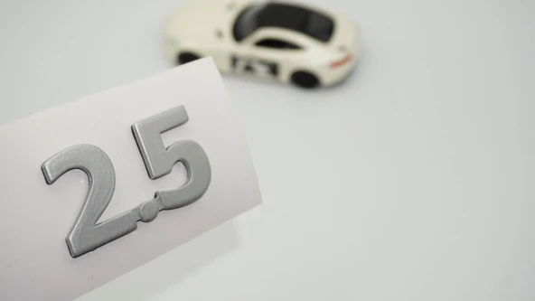 DK Tuning 2.5 Gri ABS Bagaj Yazı Logo Arma Jaguar İle Uyumlu ürün görseli 1