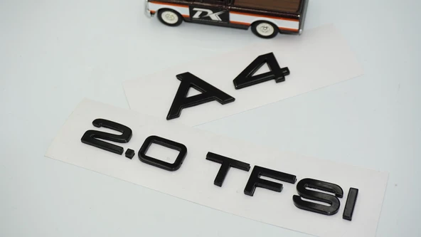 DK Tuning Audi A4 20 TFSi Parlak Siyah ABS Bagaj Yazı Logo Arma - Resim 3