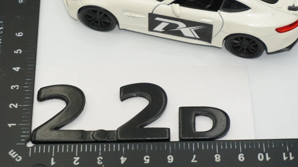 DK Tuning 2.2D Siyah ABS Bagaj Yazı Logo Arma Jaguar İle Uyumlu - 2