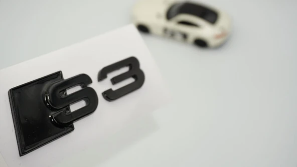 DK Tuning S3 Siyah 3M Bagaj Logo Audi İle Uyumlu