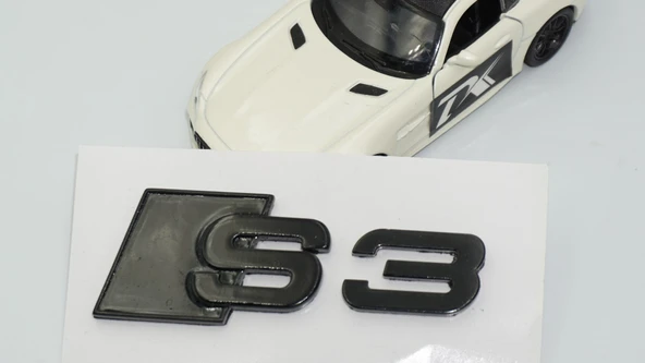 DK Tuning S3 Siyah 3M Bagaj Logo Audi İle Uyumlu - 4