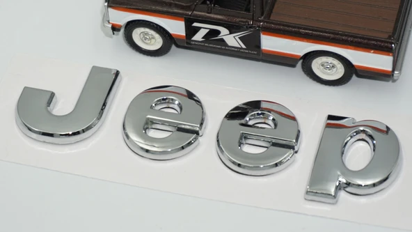 DK Tuning Jeep Kaput Bagaj Krom Metal Logo Amblem Arma - Resim 4