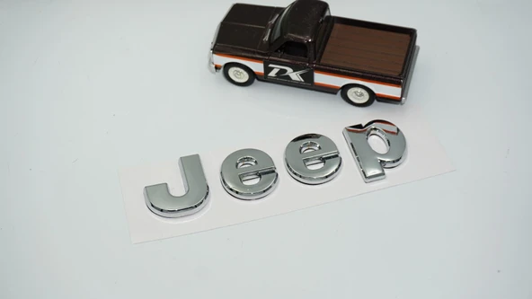 DK Tuning Jeep Kaput Bagaj Krom Metal Logo Amblem Arma - Resim 3