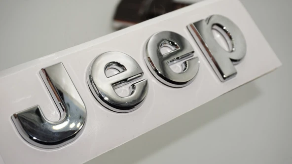DK Tuning Jeep Kaput Bagaj Krom Metal Logo Amblem Arma - Resim 6