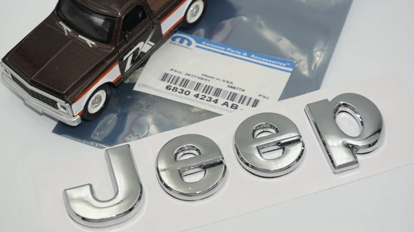 DK Tuning Jeep Kaput Bagaj Krom Metal Logo Amblem Arma - Resim 5