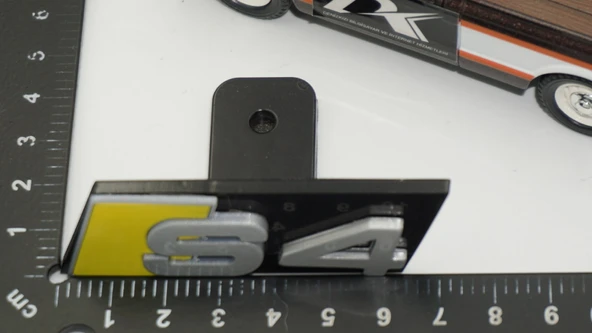 DK Tuning S4 Siyah Gri Ön Panjur Logo Arma Audi İle Uyumlu - Resim 2