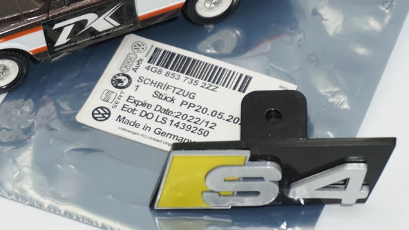 DK Tuning S4 Siyah Gri Ön Panjur Logo Arma Audi İle Uyumlu - Resim 6