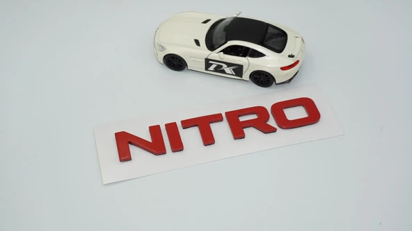 DK Tuning Dodge Nitro Bagaj Kırmızı ABS Yazı Logo Amblem - 3