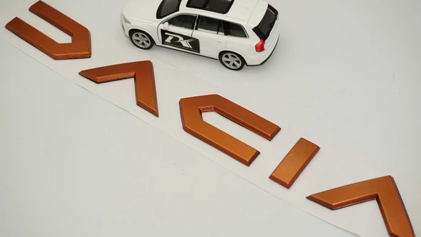 DK Tuning Dacia Yeni Nesil Bagaj 3M Bronz ABS Yazı Logo Arma - Resim 4