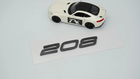 DK Tuning Peugeot Yeni 208 Bagaj 3M 3D Koyu Gri ABS Yazı Logo - 4