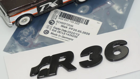 DK Tuning Volkswagen Passat R36 Siyah Bagaj Yazı Arma - Resim 5