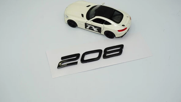 DK Tuning Peugeot Yeni 208 Bagaj 3M 3D Siyah ABS Yazı Logo - 2