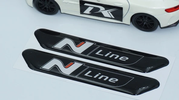 DK Tuning Hyundai N Line Çamurluk Yanı Ve Ayna Damla Desen Logo Arma - Resim 5