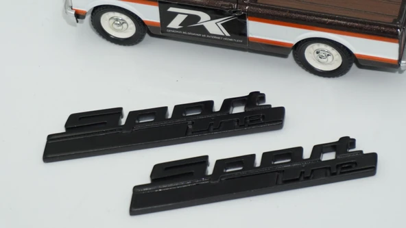 DK Tuning Bmw SportLine Siyah Logo Yan Çamurluk Logo Amblem Arma Seti - Resim 4