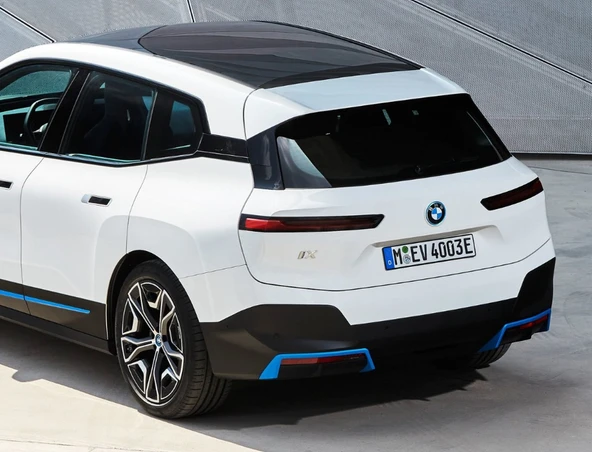 DK Tuning iX Bagaj Mavi Gri ABS 3M Yazı Logo Arma Bmw İle Uyumlu - Resim 3