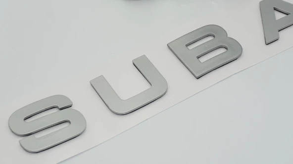 DK Tuning Subaru İmpreza Forester Bagaj Gri ABS 3M 3D Yazı Logo - 4