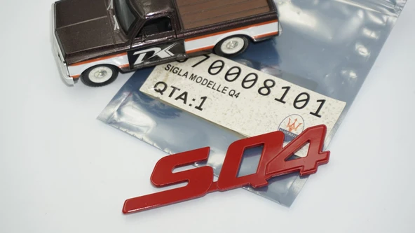 DK Tuning SQ4 Kırmızı Bagaj Logo Arma Maserati ile Uyumlu - Resim 4