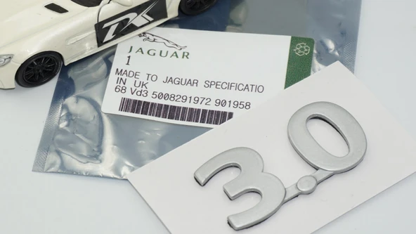 DK Tuning 3.0 Gri Bagaj Yazı Logo 2001 2010 Jaguar İle Uyumlu - 5