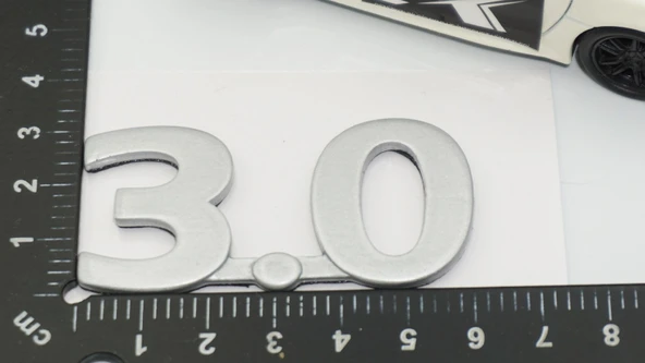 DK Tuning 3.0 Gri Bagaj Yazı Logo 2001 2010 Jaguar İle Uyumlu - 2