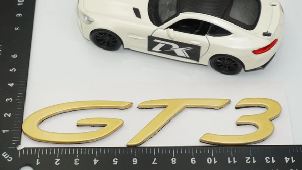 DK Tuning Porsche 911 GT3 Bagaj Gold ABS Yazı Logo Amblem - 2