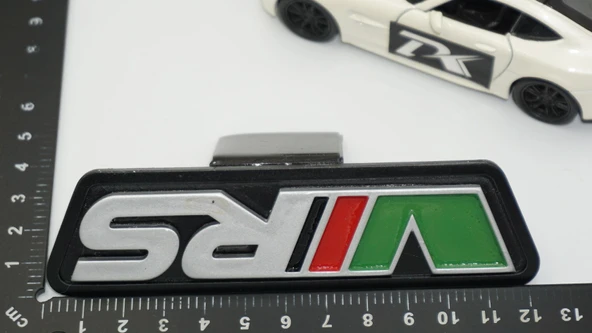 DK Tuning Skoda VRS Ön Panjur Gri Yeşil Kırmızı Logo Arma - 2