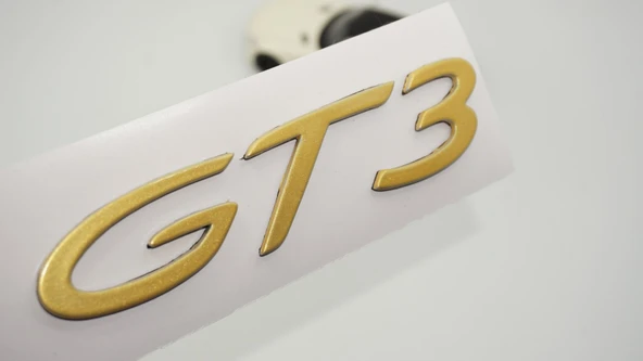 DK Tuning Porsche 911 GT3 Bagaj Gold ABS Yazı Logo Amblem