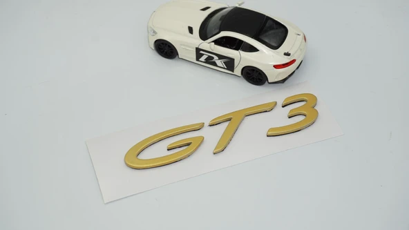 DK Tuning Porsche 911 GT3 Bagaj Gold ABS Yazı Logo Amblem - 4