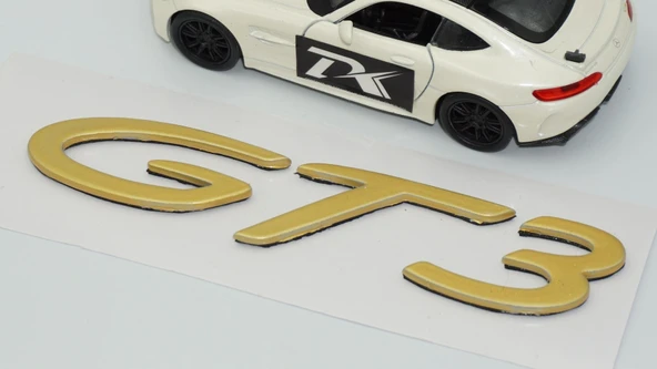DK Tuning Porsche 911 GT3 Bagaj Gold ABS Yazı Logo Amblem - 5