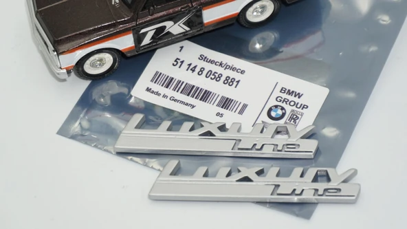 DK Tuning Bmw LuxuryLine Logo Yan Çamurluk Logo Amblem Arma Seti - Resim 6