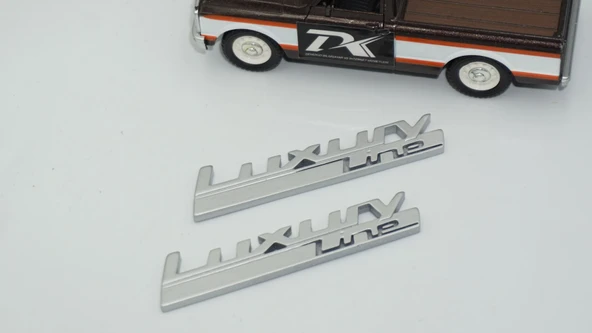 DK Tuning Bmw LuxuryLine Logo Yan Çamurluk Logo Amblem Arma Seti - Resim 5