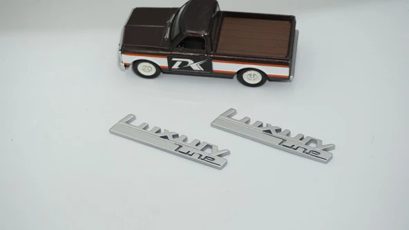 DK Tuning Bmw LuxuryLine Logo Yan Çamurluk Logo Amblem Arma Seti - Resim 4