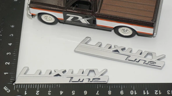 DK Tuning Bmw LuxuryLine Logo Yan Çamurluk Logo Amblem Arma Seti - Resim 2