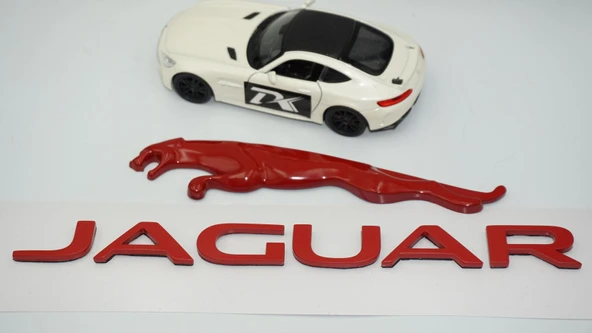 DK Tuning Jaguar Panter Kırmızı Bagaj Yazı Logo Arma Seti - 4