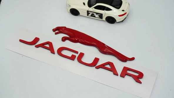DK Tuning Jaguar Panter Kırmızı Bagaj Yazı Logo Arma Seti - 3