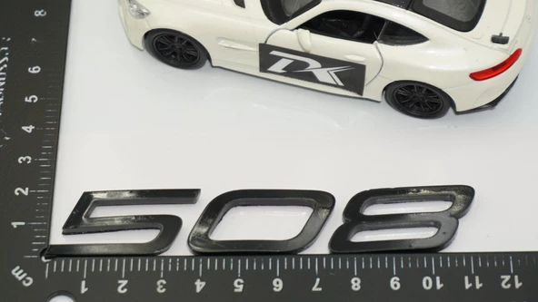 DK Tuning Peugeot Yeni 508 Bagaj 3M 3D Siyah ABS Yazı Logo - 2