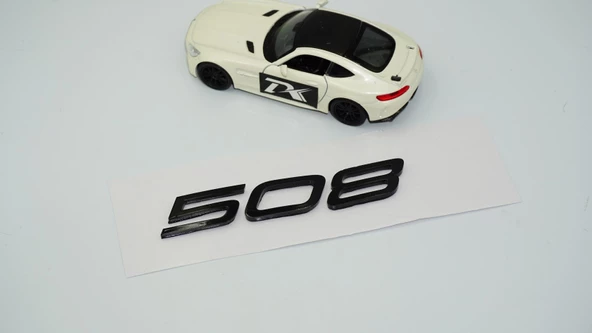 DK Tuning Peugeot Yeni 508 Bagaj 3M 3D Siyah ABS Yazı Logo - 5