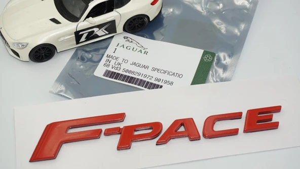 DK Tuning F-Pace 3M Kırmızı ABS Bagaj Yazı Logo Jaguar İle Uyumlu - 5