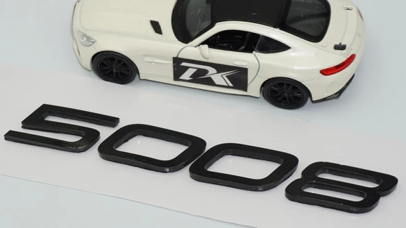 DK Tuning Peugeot Yeni 5008 Bagaj 3M 3D Siyah ABS Yazı Logo - Resim 5