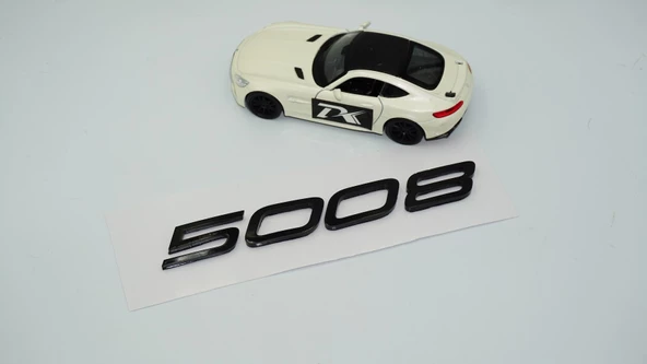DK Tuning Peugeot Yeni 5008 Bagaj 3M 3D Siyah ABS Yazı Logo - Resim 4