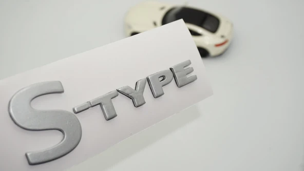 DK Tuning S Type Gri Bagaj Yazı Logo 2001 2010 Jaguar İle Uyumlu