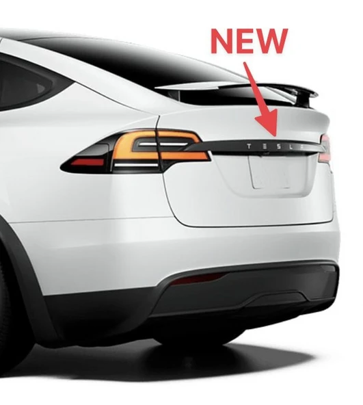 DK Tuning Tesla Model 3 Y S X Series Bagaj Fosfor Renk Uzun Yazı Logo - Resim 5