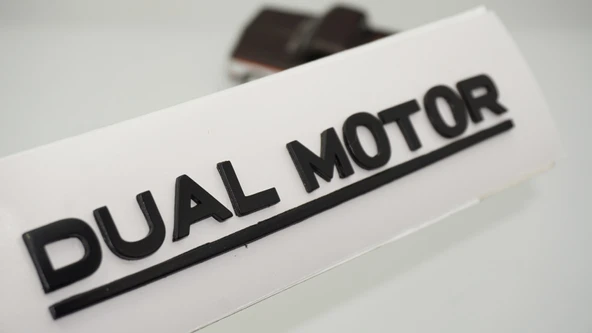 DK Tuning Tesla Dual Motor Bagaj Siyah Yazı Logo Arma ürün görseli