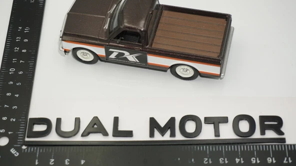 DK Tuning Tesla Dual Motor Bagaj Siyah Yazı Logo Arma - Resim 2