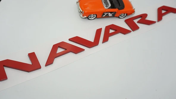 DK Tuning Navara Kırmızı Abs Ön Kaput Ve Bagaj Yazı Nissan İle Uyumlu - 3