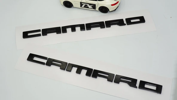 DK Tuning Camaro Çamurluk Siyah Yazı Arma Seti Chevrolet ile Uyumlu - 3