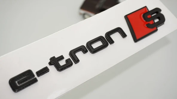 DK Tuning e-tron S Bagaj Siyah Kırmızı Yazı Logo Audi İle Uyumlu ürün görseli