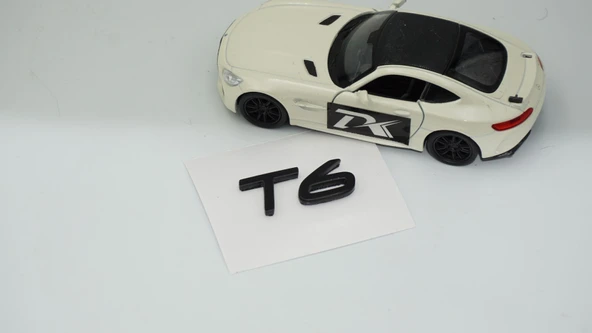 DK Tuning T6 Küçük Boy Siyah Bagaj Yazı Logo Volvo ile Uyumlu - Resim 3