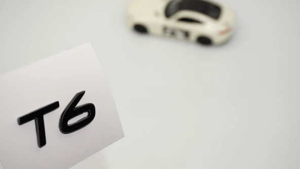 DK Tuning T6 Küçük Boy Siyah Bagaj Yazı Logo Volvo ile Uyumlu ürün görseli